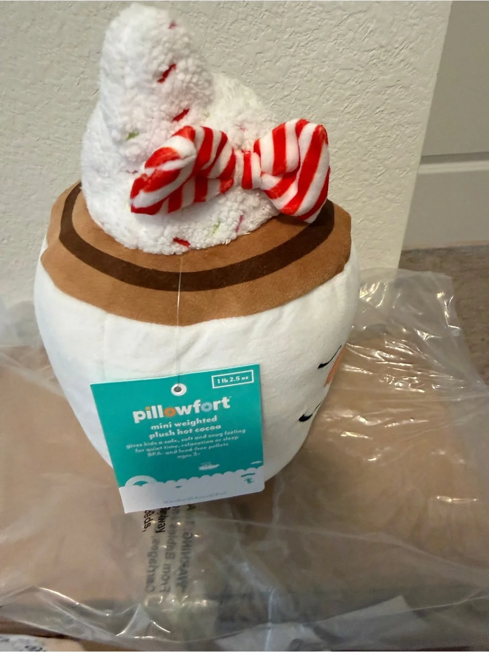 Target Mini-Weighted Snowman Mug Plush